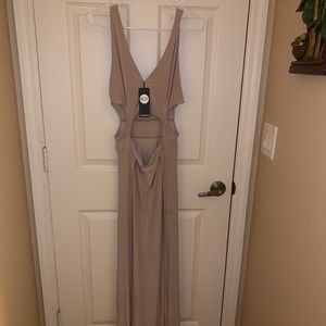 BOOHOO Open Front Maxi Dress